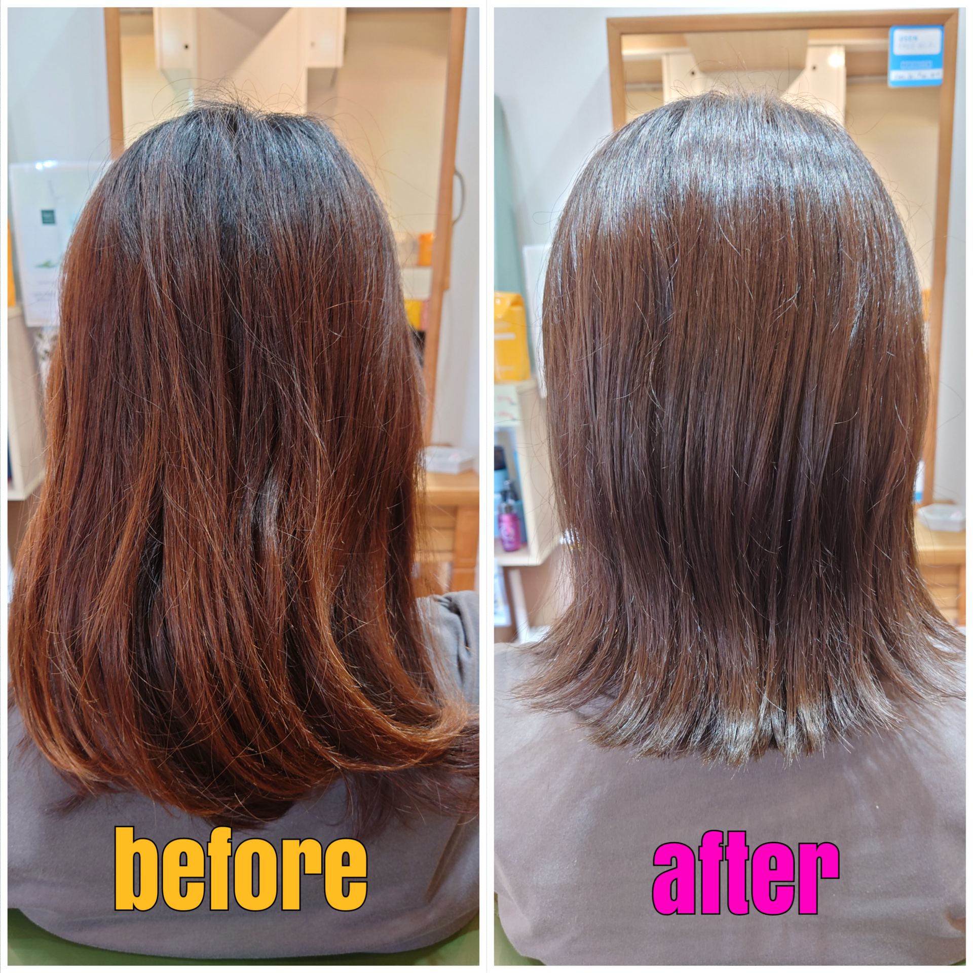 【オーガニック】透明感のあるヘアカラー✨